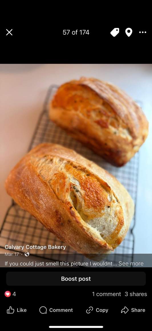 Cheddar & Chive Sourdough Loaf