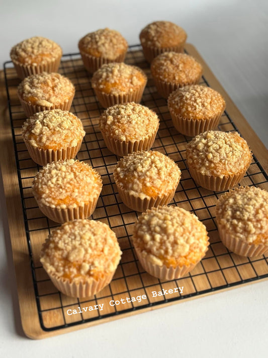 Streusel Topped Pumpkin Pecan Muffins / dozen